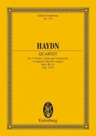 Haydn: String Quartet G major Opus 33/5 Hob. III: 41 (Study Score) published by Eulenburg